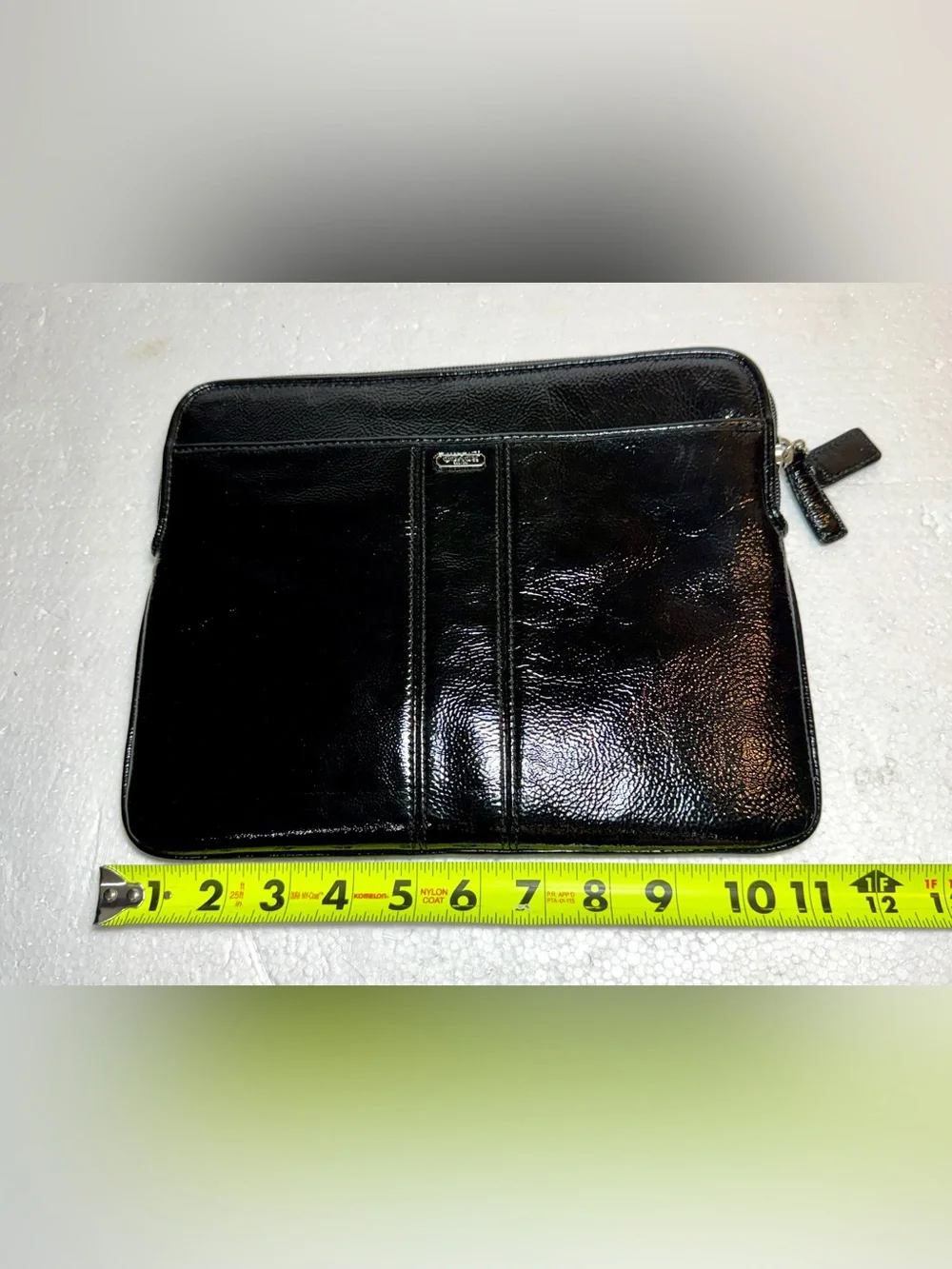 Coach Leather Document Sleek Coach Black Laptop/Tablet Case Professional